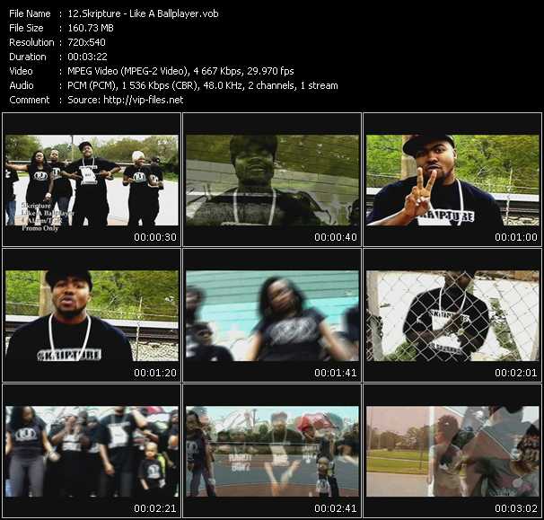 Skripture video ”Like A Ballplayer” from dvd ”Express Video July 2009 Week 1”