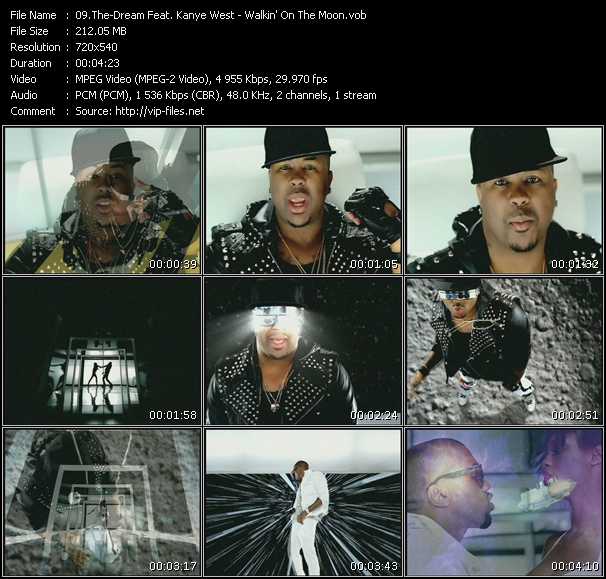 The-Dream Feat. Kanye West video ”Walkin' On The Moon” from dvd ”Express Video July 2009 Week 4”