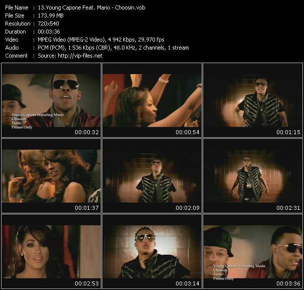 Young Capone Feat. Mario video ”Choosin” from dvd ”Express Video July 2009 Week 4”