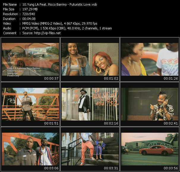 Yung LA Feat. Ricco Barrino video ”Futuristic Love” from dvd ”Express Video August 2009 Week 2”