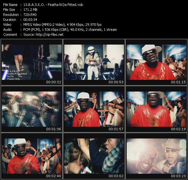 B.A.S.K.O. video ”Featha N Da Fitted” from dvd ”Express Video August 2009 Week 2”