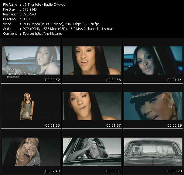 Shontelle video ”Battle Cry” from dvd ”Express Video August 2009 Week 3”
