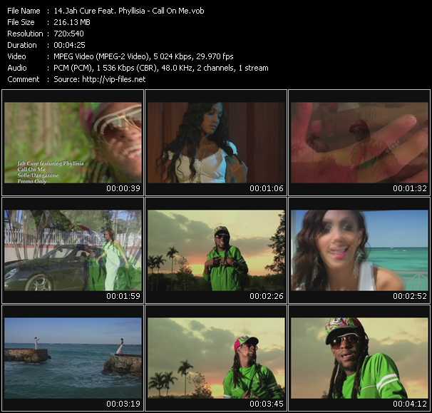 Jah Cure Feat. Phyllisia video ”Call On Me” from dvd ”Express Video August 2009 Week 3”