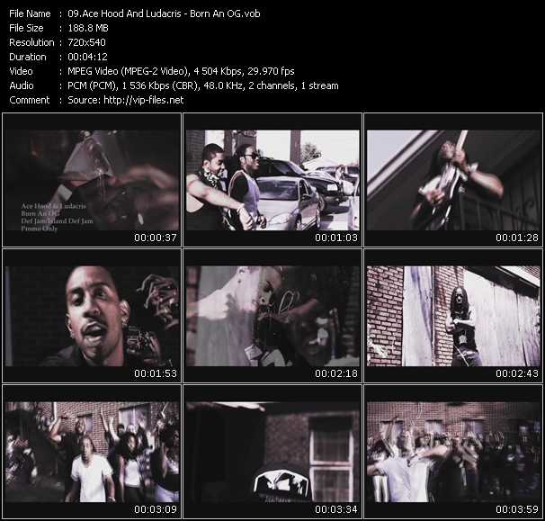 Ace Hood And Ludacris video ”Born An OG” from dvd ”Express Video September 2009 Week 1”