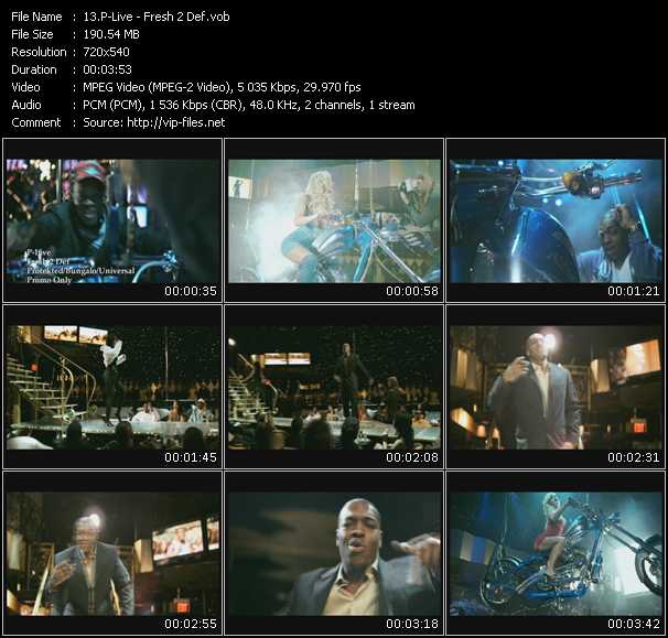 P-Live video ”Fresh 2 Def” from dvd ”Express Video September 2009 Week 2”