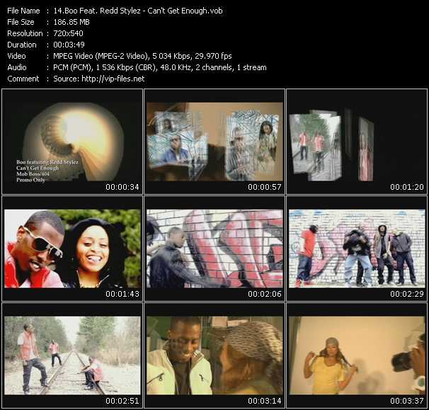Boo Feat. Redd Stylez video ”Can't Get Enough” from dvd ”Express Video September 2009 Week 2”