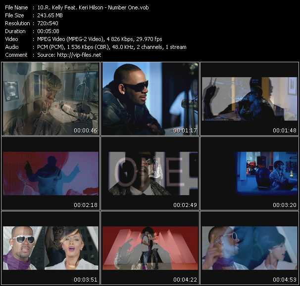 R. Kelly Feat. Keri Hilson video ”Number One” from dvd ”Express Video September 2009 Week 3”