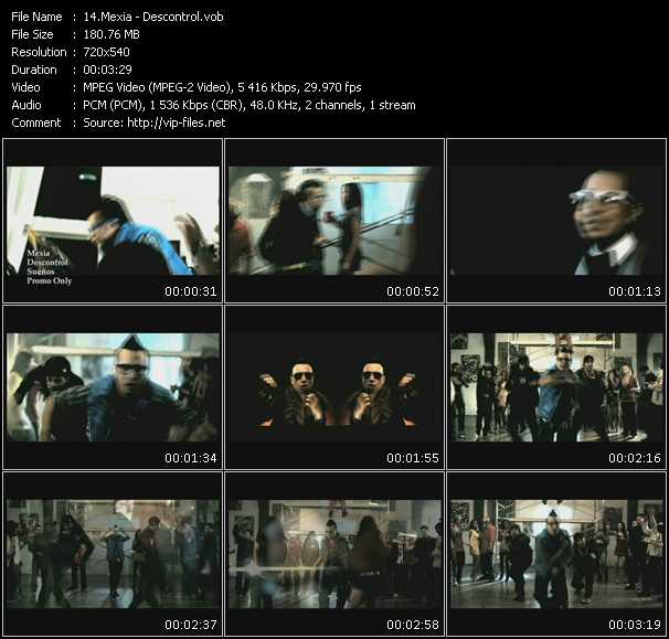 Mexia video ”Descontrol” from dvd ”Express Video September 2009 Week 4”
