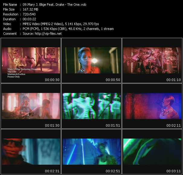 Mary J. Blige Feat. Drake video ”The One” from dvd ”Express Video September 2009 Week 5”
