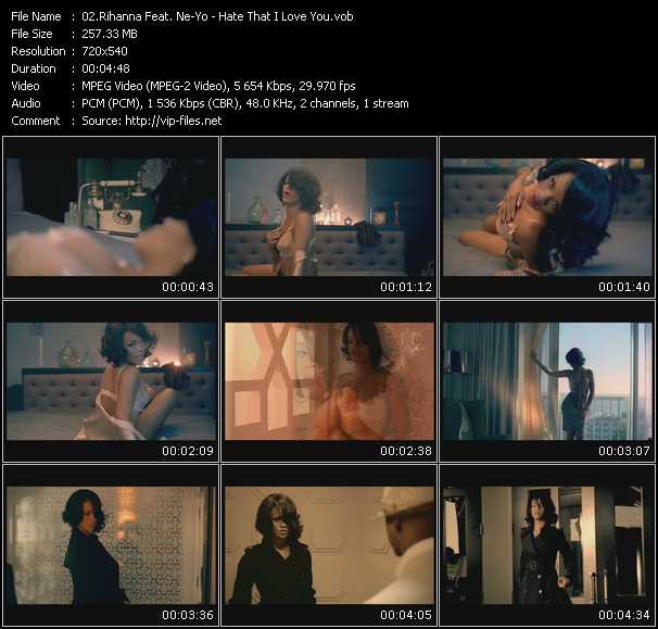 Rihanna Feat. Ne-Yo video ”Hate That I Love You” from dvd ”Express Video October 2007 Week 4”