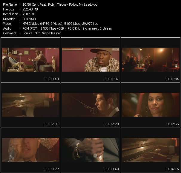 50 Cent Feat. Robin Thicke video ”Follow My Lead” from dvd ”Express Video October 2007 Week 5”