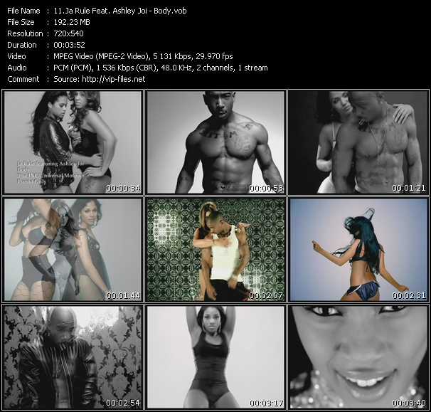 Ja Rule Feat. Ashley Joi video ”Body” from dvd ”Express Video October 2007 Week 5”