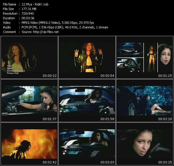 Mya video ”Ridin'” from dvd ”Express Video October 2007 Week 5”