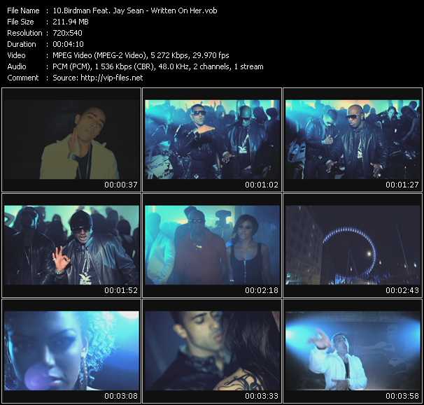 Birdman Feat. Jay Sean video ”Written On Her” from dvd ”Express Video October 2009 Week 1”