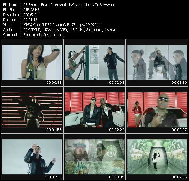 Birdman Feat. Drake And Lil' Wayne video ”Money To Blow” from dvd ”Express Video October 2009 Week 3”