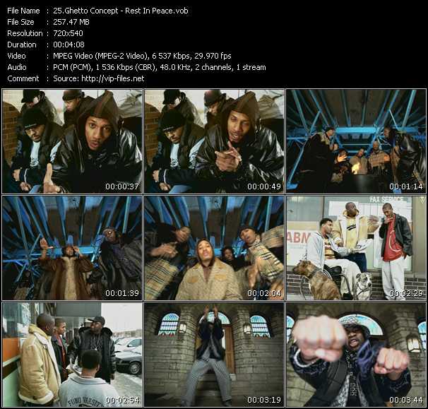 Ghetto Concept video ”Rest In Peace” from dvd ”Canada Hot Video May 2002”