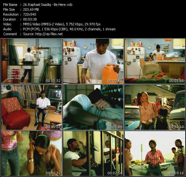Raphael Saadiq Feat. D'Angelo video ”Be Here” from dvd ”Canada Hot Video May 2002”