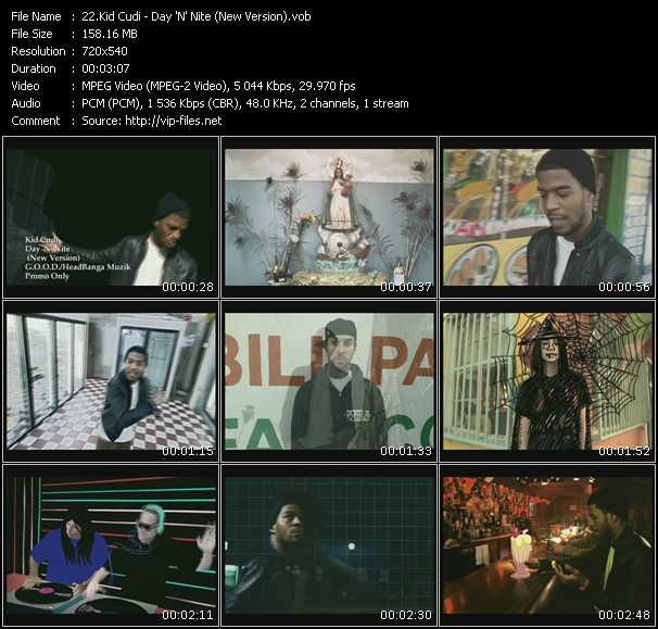 Kid Cudi video ”Day 'N' Nite (New Version)” from dvd ”Hot Video June 2009”