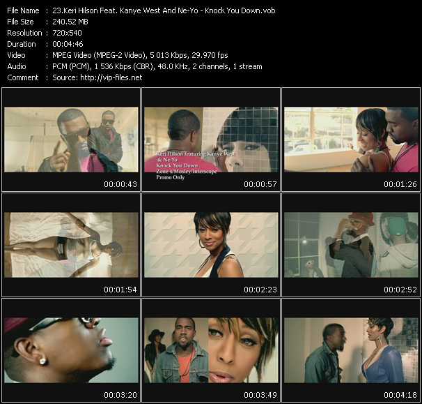 Keri Hilson Feat. Kanye West And Ne-Yo video ”Knock You Down” from dvd ”Hot Video June 2009”