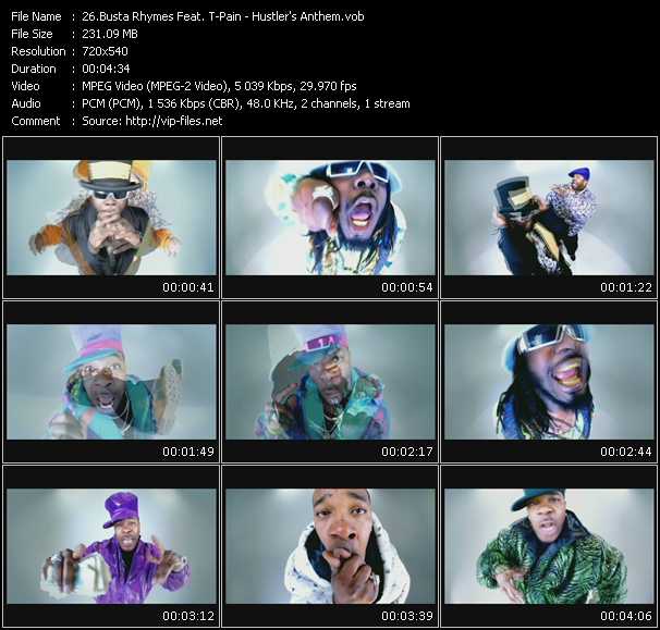 Busta Rhymes Feat. T-Pain video ”Hustler's Anthem” from dvd ”Hot Video June 2009”