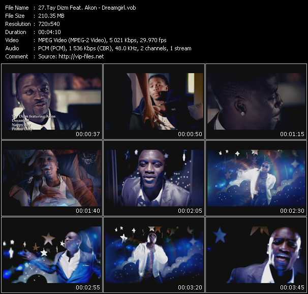 Tay Dizm Feat. Akon video ”Dreamgirl” from dvd ”Hot Video June 2009”