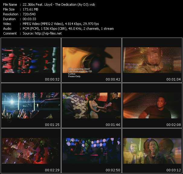 Jibbs Feat. Lloyd video ”The Dedication (Ay DJ)” from dvd ”Hot Video July 2009”