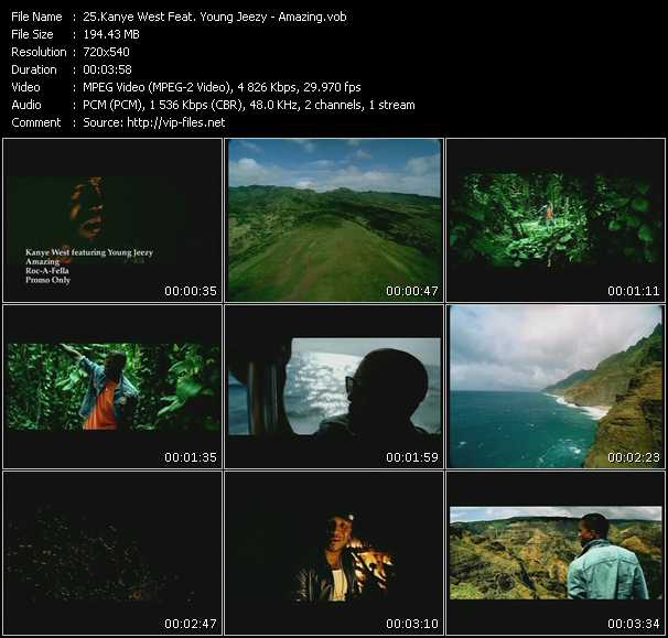 Kanye West Feat. Young Jeezy video ”Amazing” from dvd ”Hot Video July 2009”