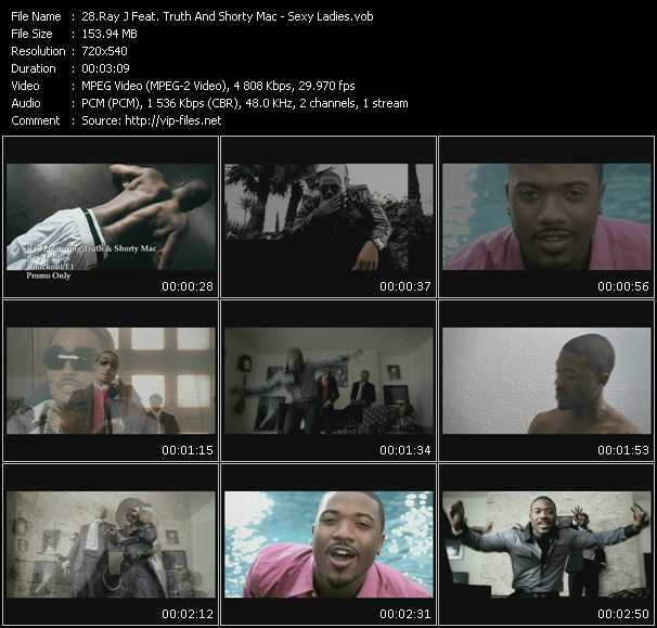 Ray J Feat. Truth And Shorty Mac video ”Sexy Ladies” from dvd ”Hot Video July 2009”