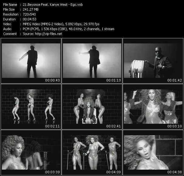 Beyonce Feat. Kanye West video ”Ego” from dvd ”Hot Video September 2009”