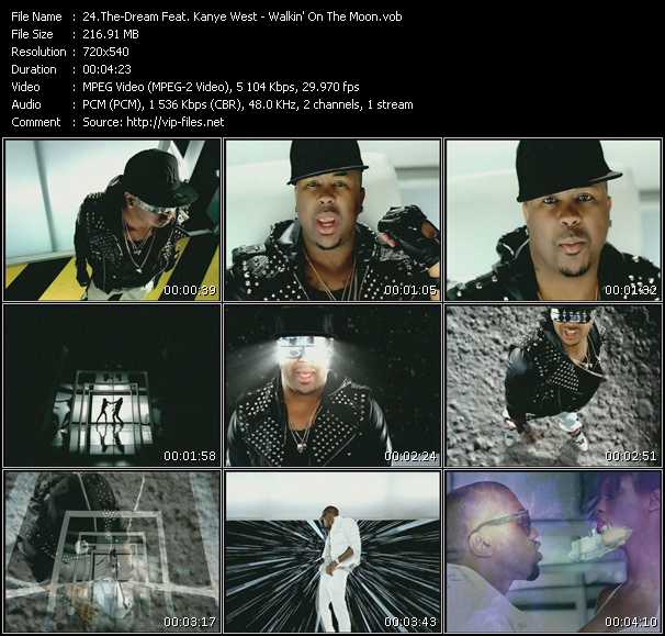 The-Dream Feat. Kanye West video ”Walkin' On The Moon” from dvd ”Hot Video September 2009”