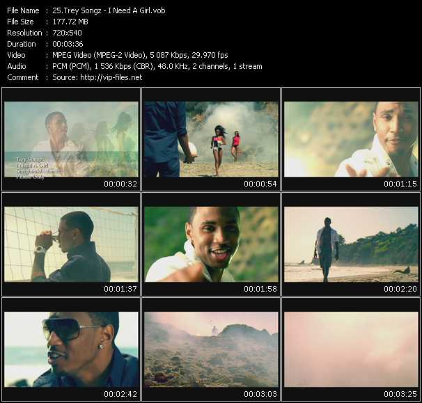 Trey Songz video ”I Need A Girl” from dvd ”Hot Video September 2009”