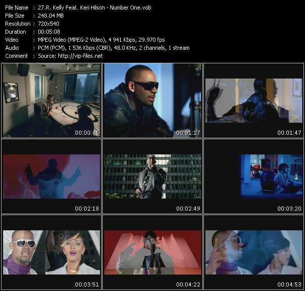 R. Kelly Feat. Keri Hilson video ”Number One” from dvd ”Hot Video October 2009”