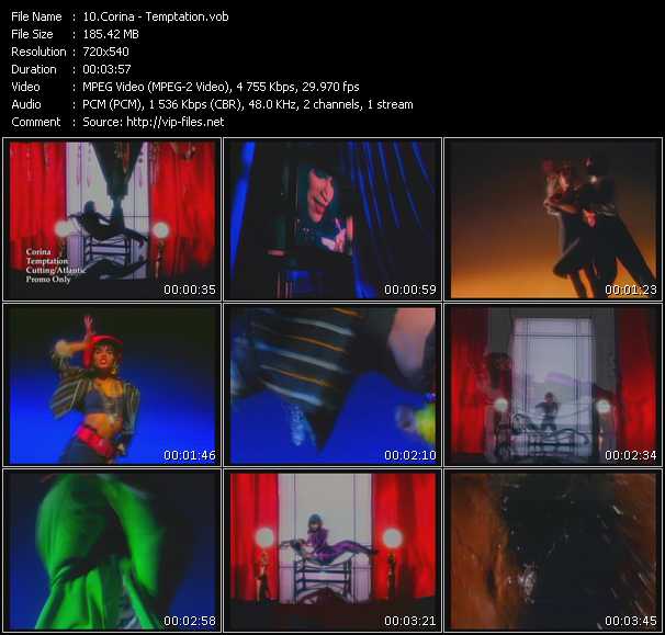 Corina video ”Temptation” from dvd ”Old Skool Vol.5”