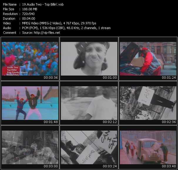 Audio Two video ”Top Billin'” from dvd ”Old Skool Vol.5”