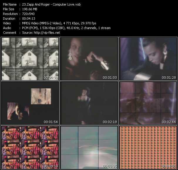 Zapp And Roger video ”Computer Love” from dvd ”Old Skool Vol.5”