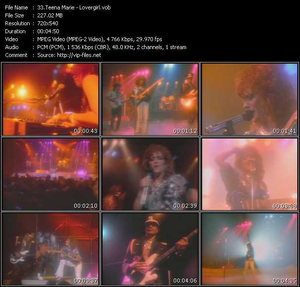 Teena Marie video ”Lovergirl” from dvd ”Old Skool Vol.5”