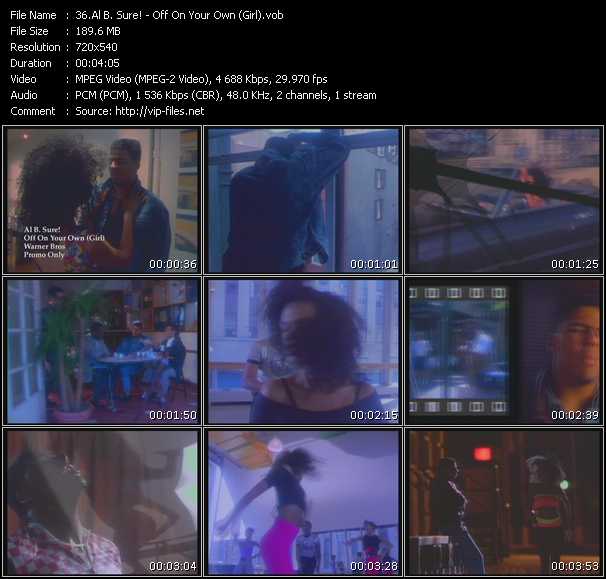 Al B. Sure! video ”Off On Your Own (Girl)” from dvd ”Old Skool Vol.5”