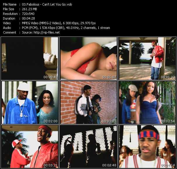 Fabolous video ”Can't Let You Go” from dvd ”Urban Video April 2003”