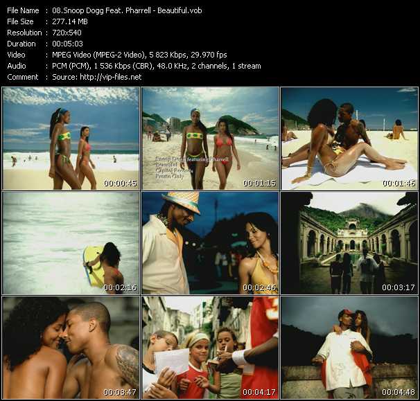 Snoop Dogg Feat. Pharrell Williams video ”Beautiful” from dvd ”Urban Video April 2003”