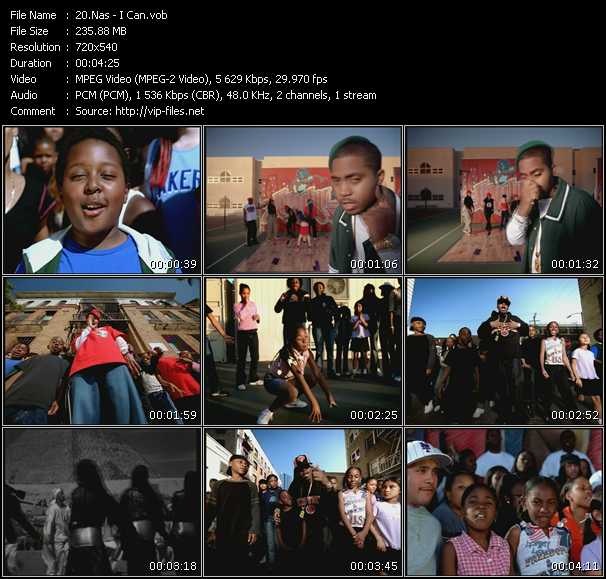 Nas video ”I Can” from dvd ”Urban Video April 2003”