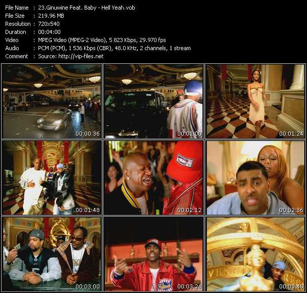 Ginuwine Feat. Baby video ”Hell Yeah” from dvd ”Urban Video April 2003”