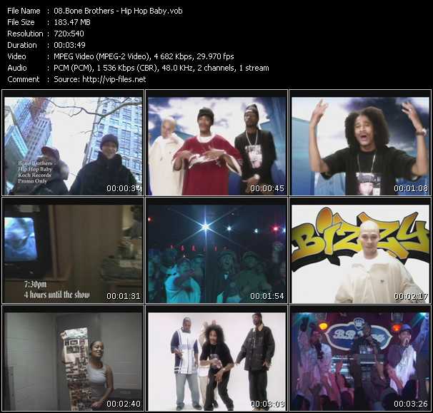 Bone Brothers video ”Hip Hop Baby” from dvd ”Urban Video May 2005”