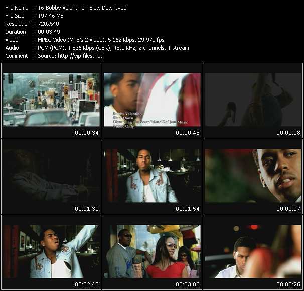 Bobby Valentino (Bobby V) video ”Slow Down” from dvd ”Urban Video May 2005”