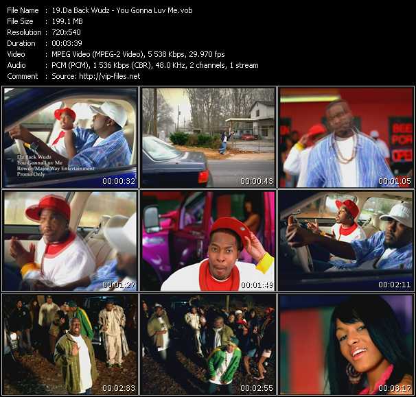 Da Back Wudz video ”You Gonna Luv Me” from dvd ”Urban Video May 2005”