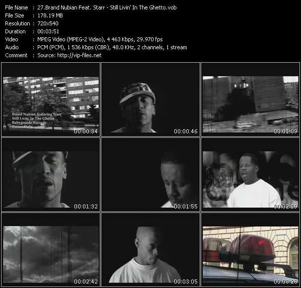 Brand Nubian Feat. Starr video ”Still Livin' In The Ghetto” from dvd ”Urban Video May 2005”
