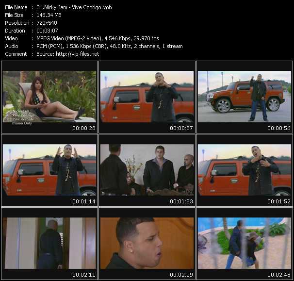 Nicky Jam video ”Vive Contigo” from dvd ”Urban Video May 2005”