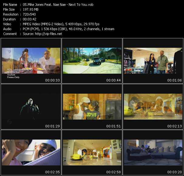 Mike Jones Feat. Nae Nae video ”Next To You” from dvd ”Urban Video May 2009”