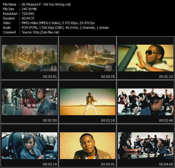Pleasure P video ”Did You Wrong” from dvd ”Urban Video May 2009”