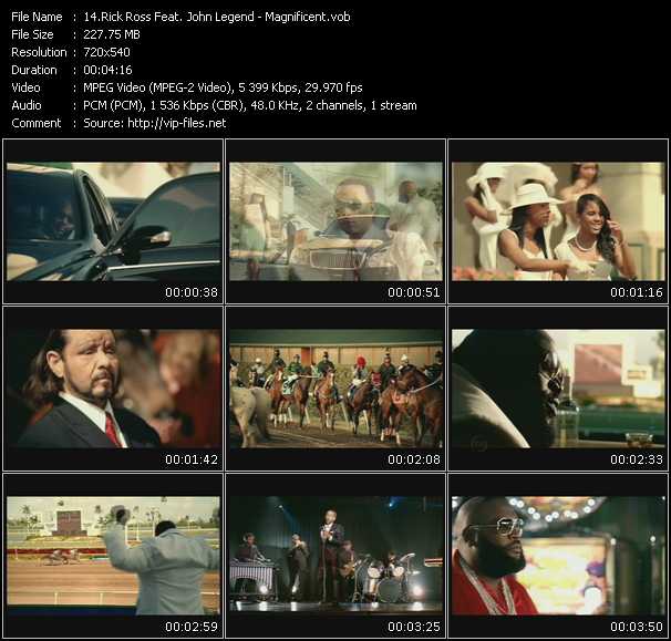 Rick Ross Feat. John Legend video ”Magnificent” from dvd ”Urban Video May 2009”