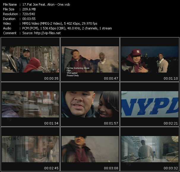 Fat Joe Feat. Akon video ”One” from dvd ”Urban Video May 2009”